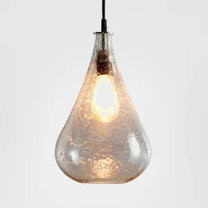 Lustre Teardrop Ceiling Pendant Clear by Zaffero, a Pendant Lighting for sale on Style Sourcebook