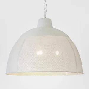 Riva Ceiling Pendant Extra Large Matt White by Zaffero, a Pendant Lighting for sale on Style Sourcebook
