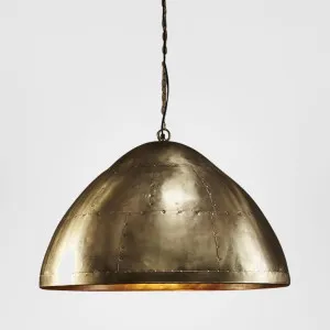 P51 Ceiling Pendant Large Antique Brass by Zaffero, a Pendant Lighting for sale on Style Sourcebook