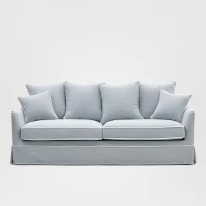 Noosa Hamptons 3 Seat Queen Sofa Bed Beach W/White Piping by OneWorld Collection, a Sofas for sale on Style Sourcebook