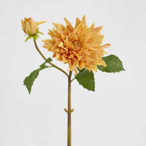 Dahlia Flower Real Touch Stem 74cm Orange by Florabelle Living, a Plants for sale on Style Sourcebook