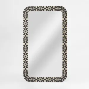 Adina Bone Inlay Mirror Grey/White by Florabelle Living, a Mirrors for sale on Style Sourcebook