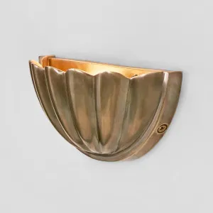 Half Moon Shell Shade Wall Light Small by Emac & Lawton, a Wall Lighting for sale on Style Sourcebook