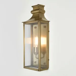 Westpoint Outdoor Wall Light Medium Antique Brass by Emac & Lawton, a Wall Lighting for sale on Style Sourcebook