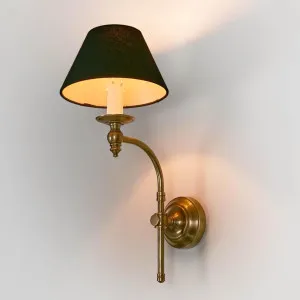 Soho Curved Wall Light Base Antique Brass by Emac & Lawton, a Wall Lighting for sale on Style Sourcebook