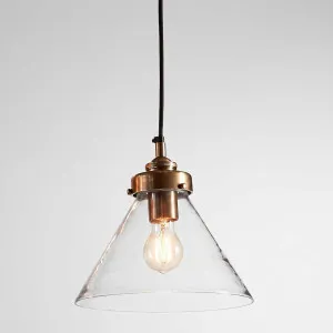 Franklin Ceiling Pendant Antique Brass by Emac & Lawton, a Pendant Lighting for sale on Style Sourcebook
