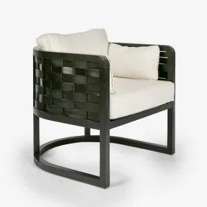 Weave Occasional ArmChair Black by Florabelle Living, a Chairs for sale on Style Sourcebook