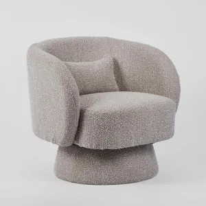 Selena Swivel Chair Stone by Florabelle Living, a Chairs for sale on Style Sourcebook
