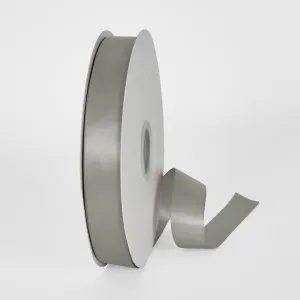 Light Silver Double Sided Satin Ribbon 25mm 100yards - P009 by JMC FLORALS, a Plants for sale on Style Sourcebook