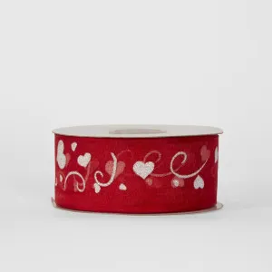 3.81cm Red With White Hearts 22.86m Ribbon by JMC FLORALS, a Plants for sale on Style Sourcebook