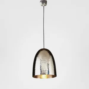 Dolce Beaten Ceiling Pendant Silver by Emac & Lawton, a Pendant Lighting for sale on Style Sourcebook