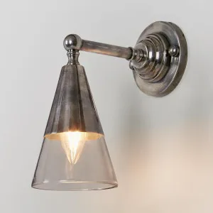 Otto Wall Light With Glass Shade Antique Silver by Emac & Lawton, a Wall Lighting for sale on Style Sourcebook