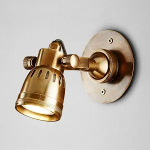 Seattle Short Arm Wall Light Brass by Emac & Lawton, a Wall Lighting for sale on Style Sourcebook