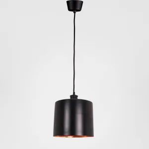 Portofino Ceiling Pendant Medium Matte Black and Copper by Emac & Lawton, a Pendant Lighting for sale on Style Sourcebook