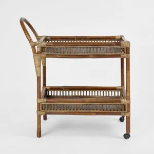 Rattan Bar Cart by Florabelle Living, a Sideboards, Buffets & Trolleys for sale on Style Sourcebook