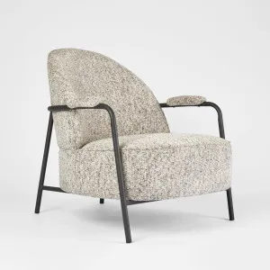 Bon Armchair Black/Grey Fabric by Gallery Home, a Chairs for sale on Style Sourcebook