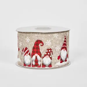 63mm -22.86m Xmas Gnome Ribbon by JMC FLORALS, a Christmas for sale on Style Sourcebook