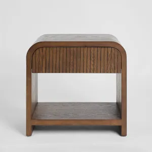Marcel Bedside 1 Drawer Dark Walnut by MRD Home, a Bedside Tables for sale on Style Sourcebook