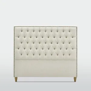 Queenscliff Tufted Bedhead Queen Beige by OneWorld Collection, a Bed Heads for sale on Style Sourcebook