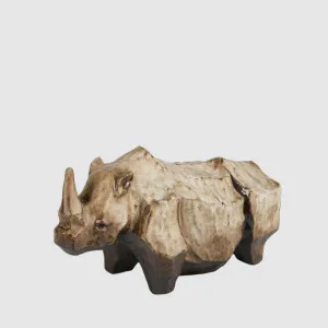 Rocco Rhino Large Brown by Florabelle Living, a Statues & Ornaments for sale on Style Sourcebook