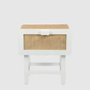 Zoe Bedside Table Chalk by MRD Home, a Bedside Tables for sale on Style Sourcebook