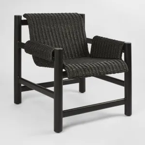 Riven Outdoor Occasional ArmChair Black by MRD Home, a Chairs for sale on Style Sourcebook