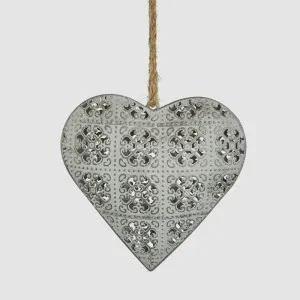 Etienne Lace Heart Decoration Small by PERFECT PIECES, a Christmas for sale on Style Sourcebook