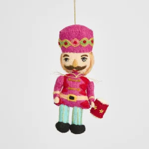 Ouladia Felt Nutcracker Hanging Decoration by Vixen & Velvet, a Christmas for sale on Style Sourcebook