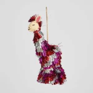 Shaggy llama Hanging Tree Decoration by Vixen & Velvet, a Christmas for sale on Style Sourcebook