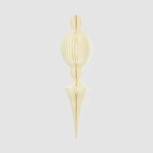 Paper Jousting Finial Decoration White by Vixen & Velvet, a Christmas for sale on Style Sourcebook