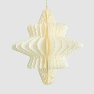 Paper Star Decoration Large White by Vixen & Velvet, a Christmas for sale on Style Sourcebook