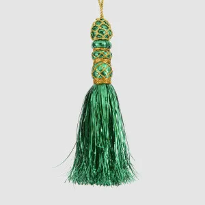 Tinseltown Tassel Decoration Green by Vixen & Velvet, a Christmas for sale on Style Sourcebook