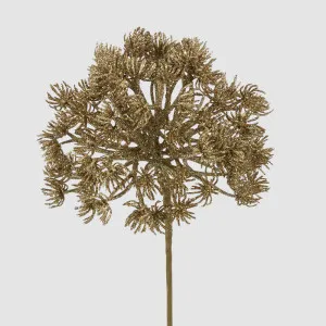 Glitter Agapanthus Stem Gold by Vixen & Velvet, a Christmas for sale on Style Sourcebook