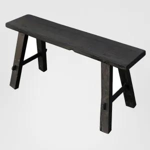 Medium timber vintage Bench Black by Florabelle Living, a Ottomans for sale on Style Sourcebook