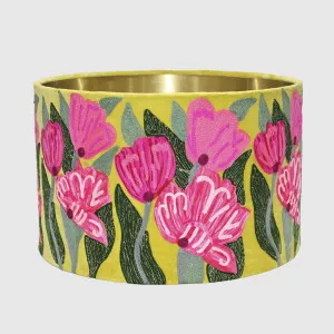 Lotus Flower Drum Shade 40x25cm Yellow by Ruby Star, a Lamp Shades for sale on Style Sourcebook