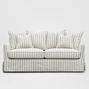 Noosa Hamptons 3 Seat Queen Sofa Bed Natural Stripe by OneWorld Collection, a Sofas for sale on Style Sourcebook
