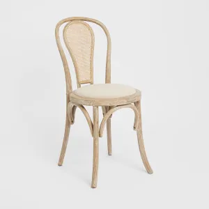 Round Rattan Back Dining Chair Natural by OneWorld Collection, a Dining Chairs for sale on Style Sourcebook