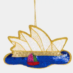 Opera House Sequin Tree Decoration by Vixen & Velvet, a Christmas for sale on Style Sourcebook