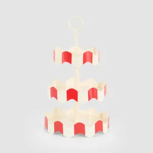 3 Tier Stand Red & White by Vixen & Velvet, a Christmas for sale on Style Sourcebook
