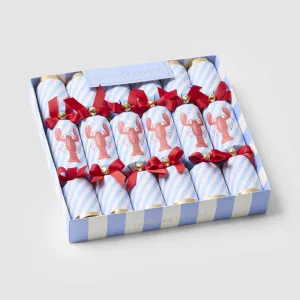 Lobster Stripe Crackers â Box of 6 by Vixen & Velvet, a Christmas for sale on Style Sourcebook