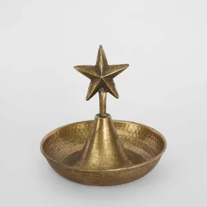 Golden Star Dish by Vixen & Velvet, a Christmas for sale on Style Sourcebook