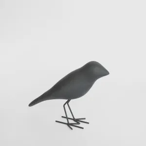 Starling Velvet Stone Bird Black by Florabelle Living, a Statues & Ornaments for sale on Style Sourcebook