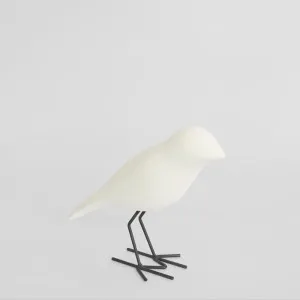Starling Velvet Stone Bird White by Florabelle Living, a Statues & Ornaments for sale on Style Sourcebook
