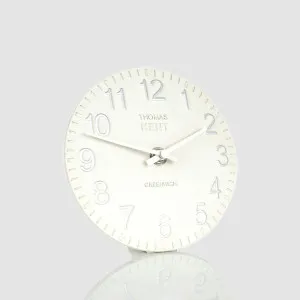 Thomas Kent Cotswold Clock 6" White by Gallery Home, a Clocks for sale on Style Sourcebook