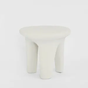 Kiva Outdoor Side Table White by MRD Home, a Coffee Table for sale on Style Sourcebook