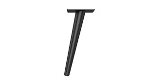 Angled 200mm Black Cabinet Leg by Timberline, a Cabinet Hardware for sale on Style Sourcebook