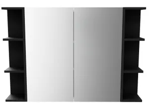 Boston Shaving Cabinet 1050mm, Black Satin by Timberline, a Shaving Cabinets for sale on Style Sourcebook