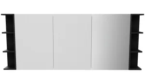 Boston Shaving Cabinet 1800mm, Black Satin by Timberline, a Shaving Cabinets for sale on Style Sourcebook