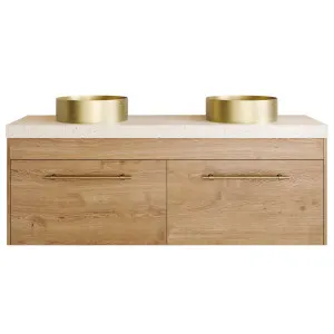 Alpine Vanity 1500mm Double WG Basins Freedom AC Top Wall hung, Upgraded, Planked Urban Oak by Timberline, a Vanities for sale on Style Sourcebook