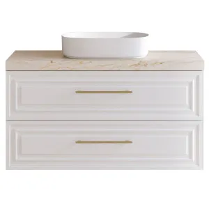 Washington Vanity 1200mm Centre WG Basin Freedom AC Top Wall hung, White Satin by Timberline, a Vanities for sale on Style Sourcebook